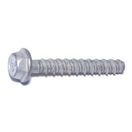 Red Head Tapcon Concrete Screw, 3/8" Dia., Hex, 2 1/2 in L, Steel Zinc Plated, 50 PK 08864